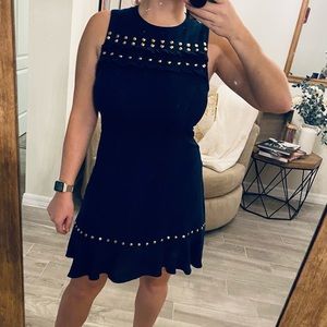 Michael Kors Crepe Studded Dress